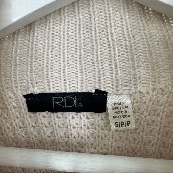 RDI Knit‎ Mock Neck Oatmeal Sweater Small - Picture 4 of 7